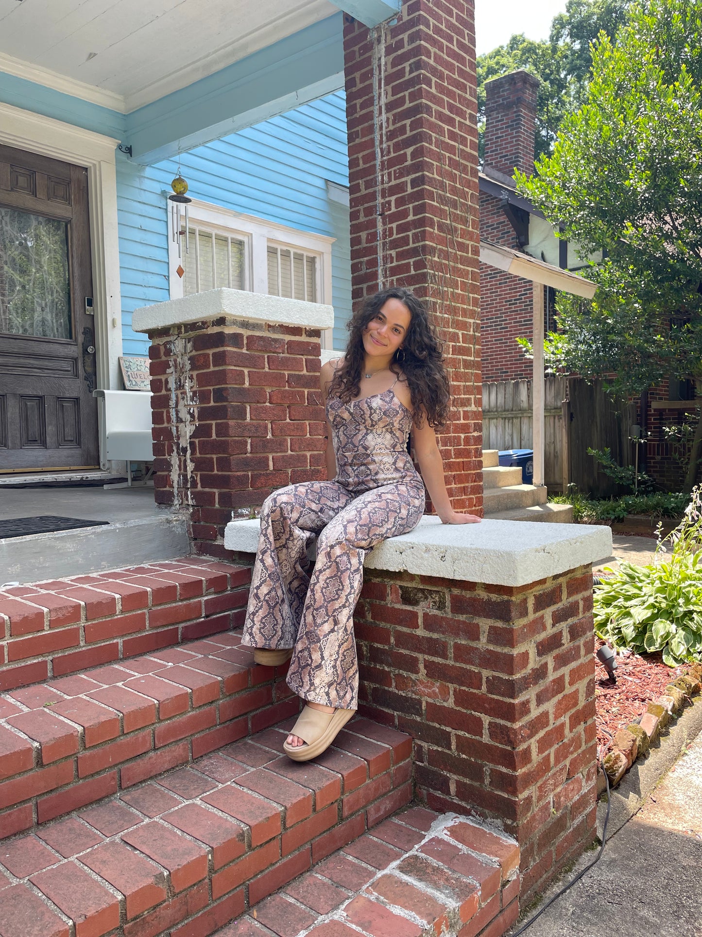 Snake Print Jumpsuit