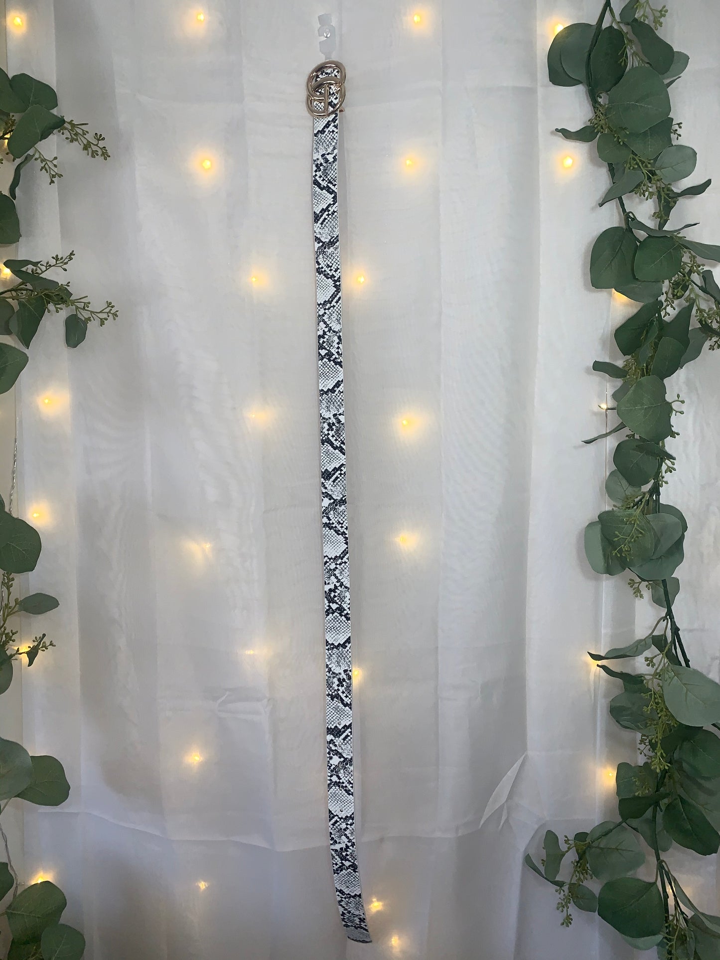 Snake Skin fashion belt