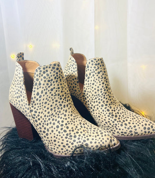 leopard booties shoes