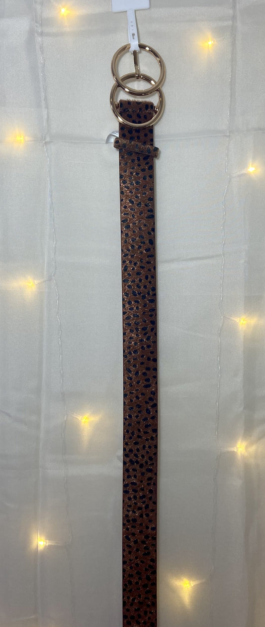 Cheetah Belt in dark brown