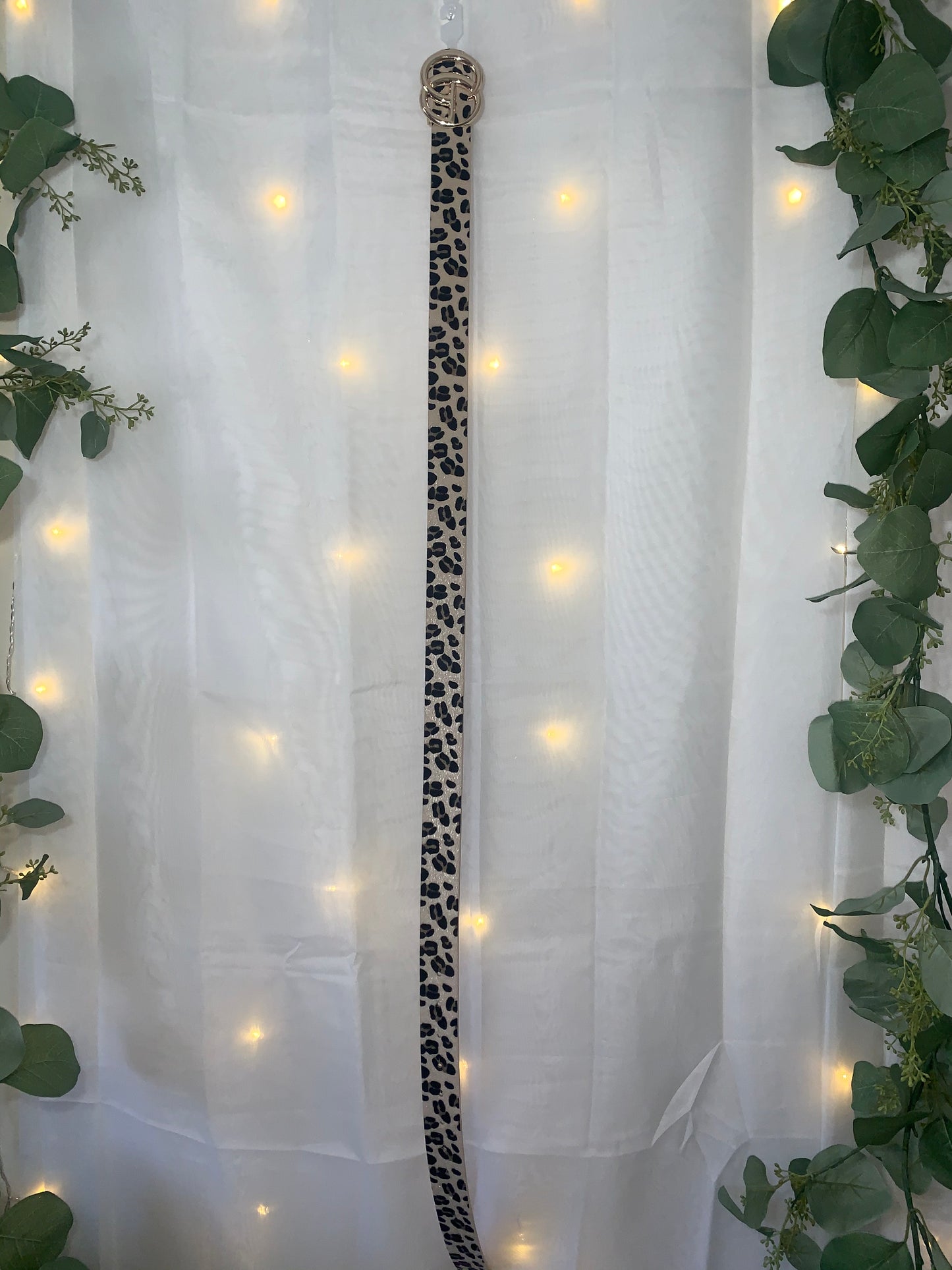 Cheetah fashion belt