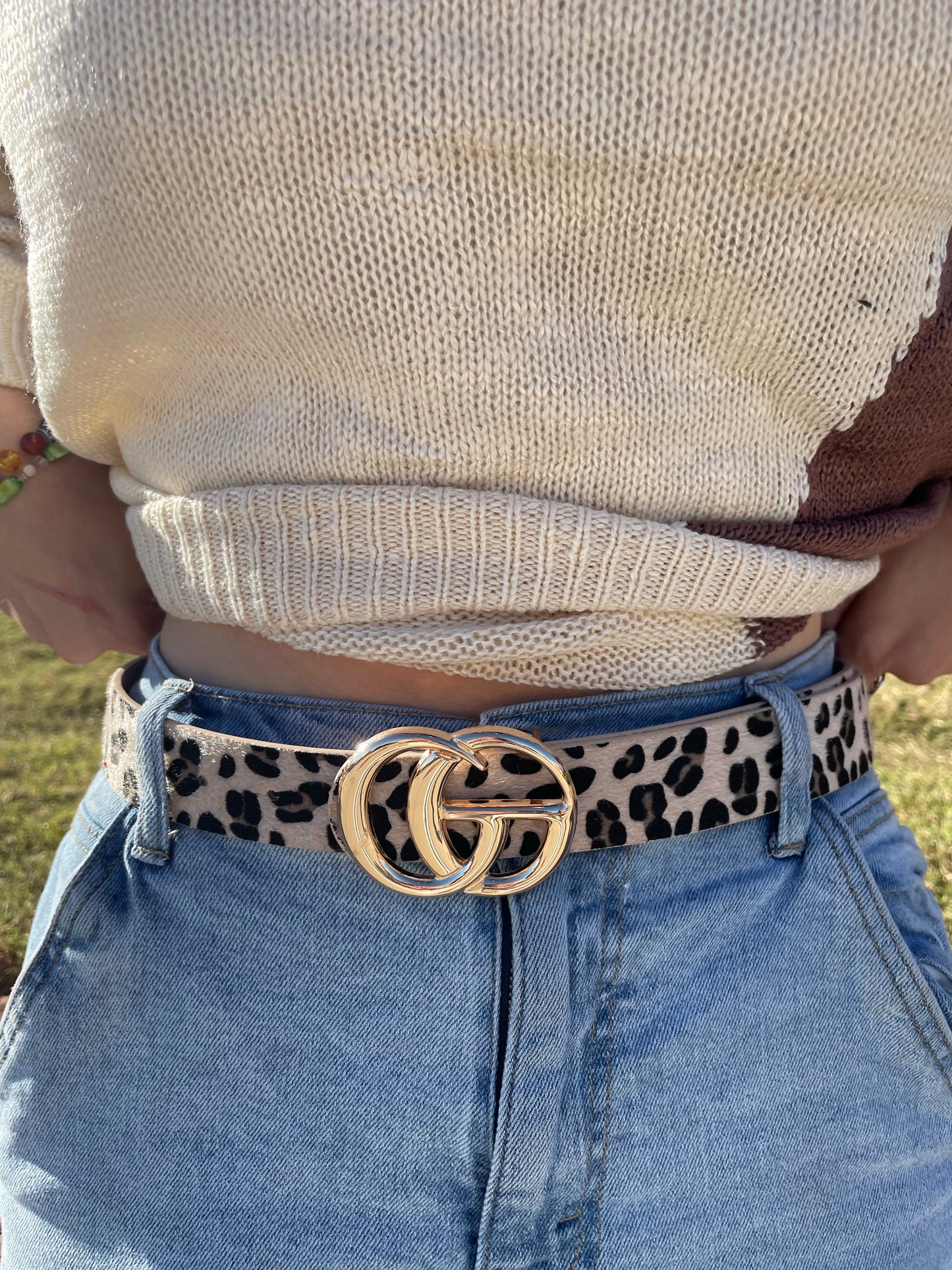 Cheetah fashion belt