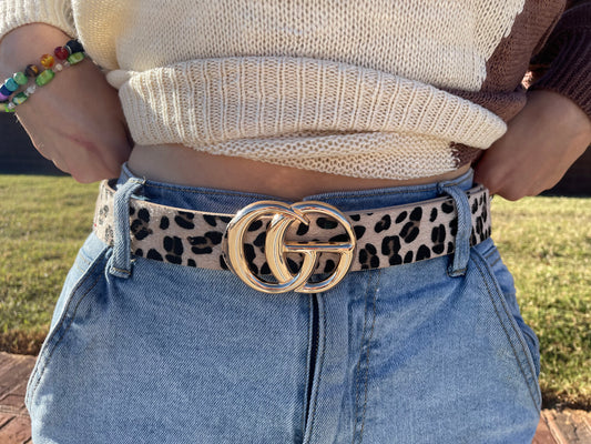 Cheetah fashion belt